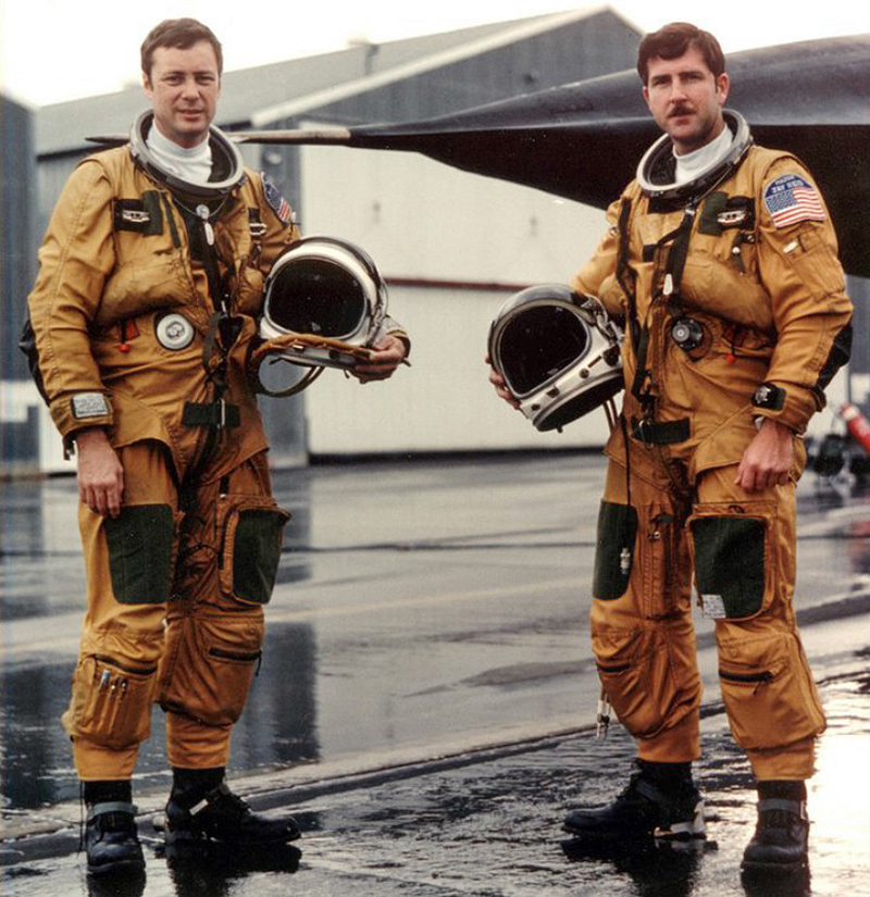 BC Thomas and Jay Reid, Beale AFB, CA, 1981. Photo courtesy of BC Thomas